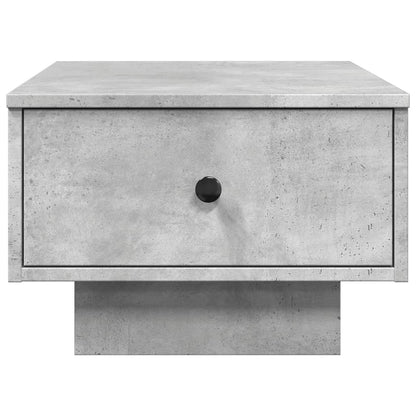 Table basse gris béton 60x45x31 cm bois d'ingénierie