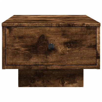 Table basse chêne fumé 60x45x31 cm bois d'ingénierie