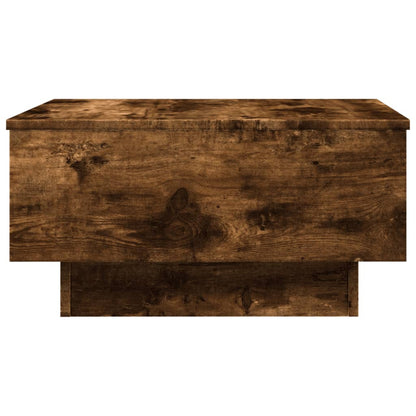 Table basse chêne fumé 60x45x31 cm bois d'ingénierie