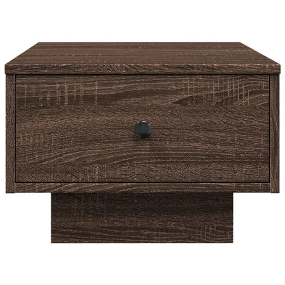 Table basse chêne marron 60x45x31 cm bois d'ingénierie