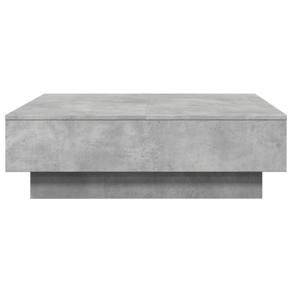 Table basse Gris béton 90x90x28 cm Aggloméré