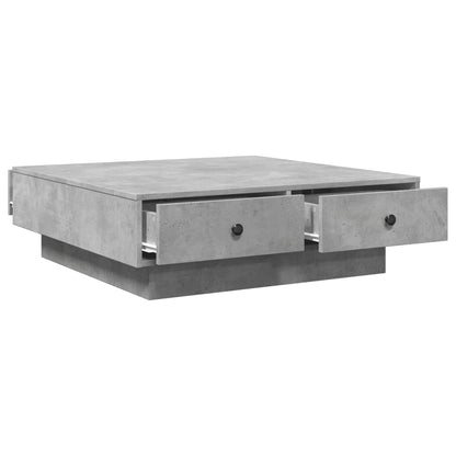 Table basse Gris béton 90x90x28 cm Aggloméré