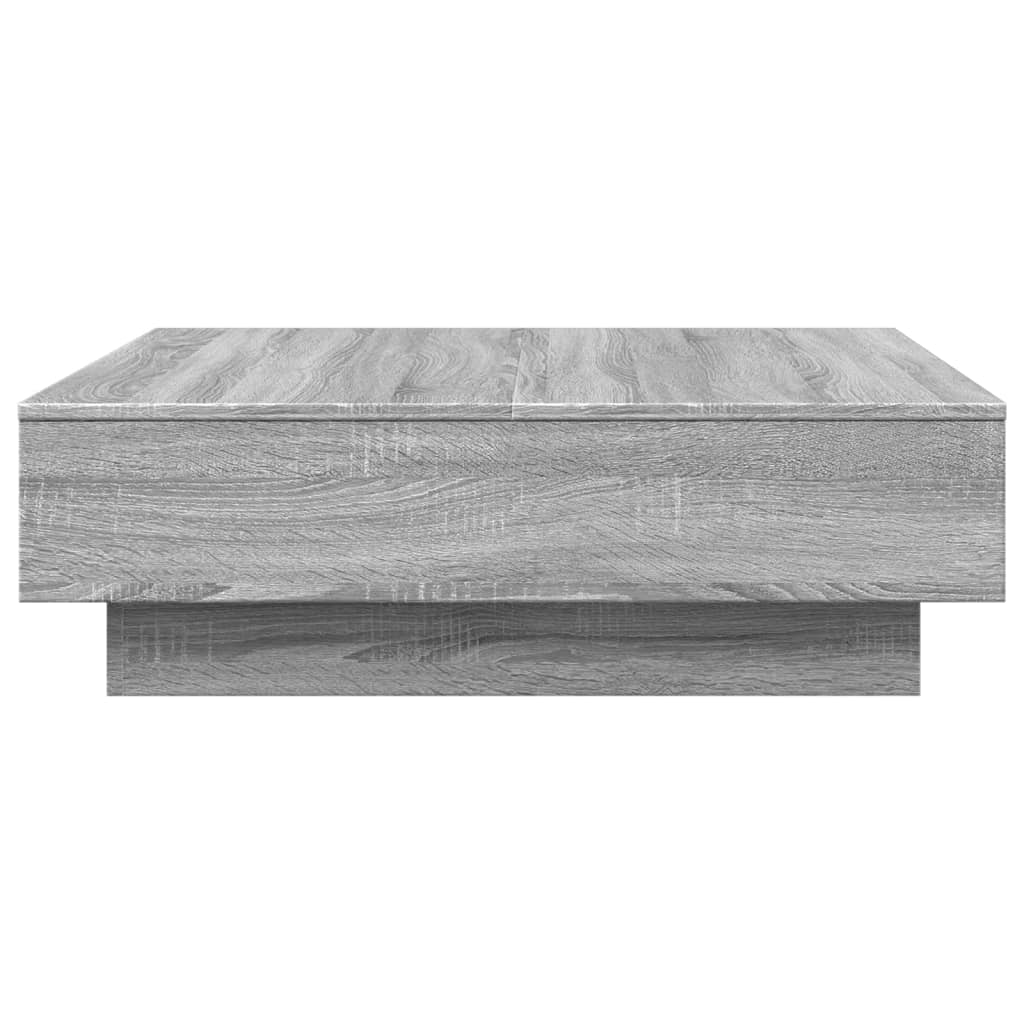 Table basse Sonoma gris 90x90x28 cm Bois d'ingénierie