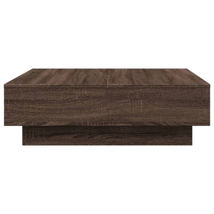 Table basse Chêne marron 90x90x28 cm Bois d'ingénierie