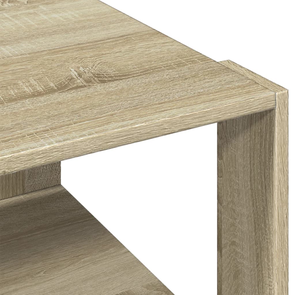 Table basse chêne sonoma 51,5x51,5x30 cm bois d'ingénierie