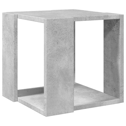 Table basse gris béton 32x32x30 cm bois d'ingénierie