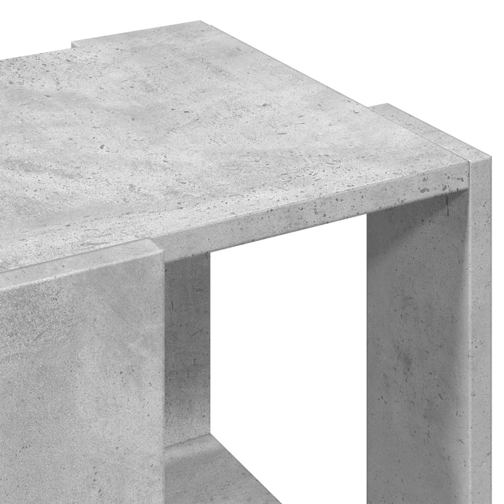 Table basse gris béton 32x32x30 cm bois d'ingénierie