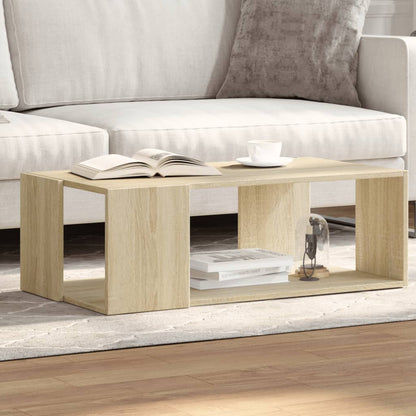 Table basse chêne sonoma 89,5x48x30 cm bois d'ingénierie