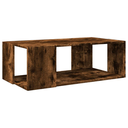 Table basse chêne fumé 89,5x48x30 cm bois d'ingénierie