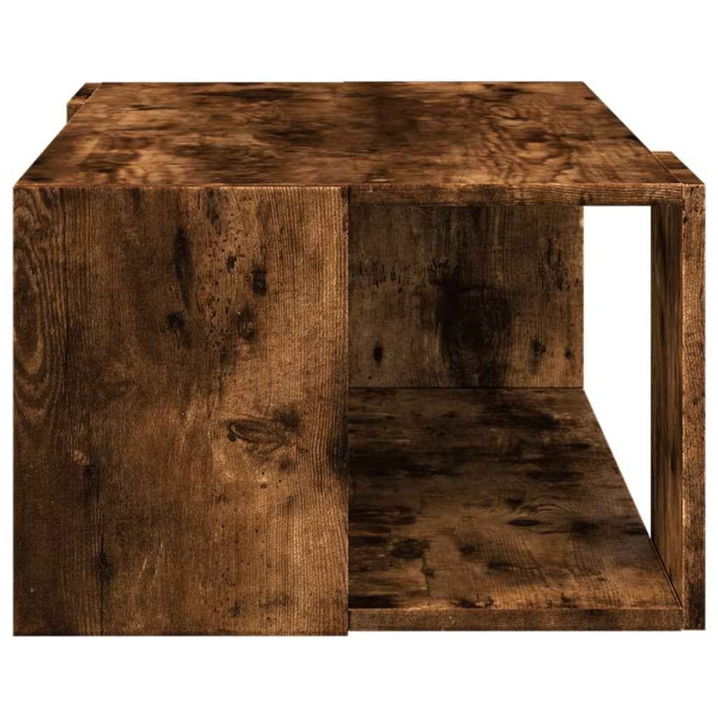 Table basse chêne fumé 89,5x48x30 cm bois d'ingénierie