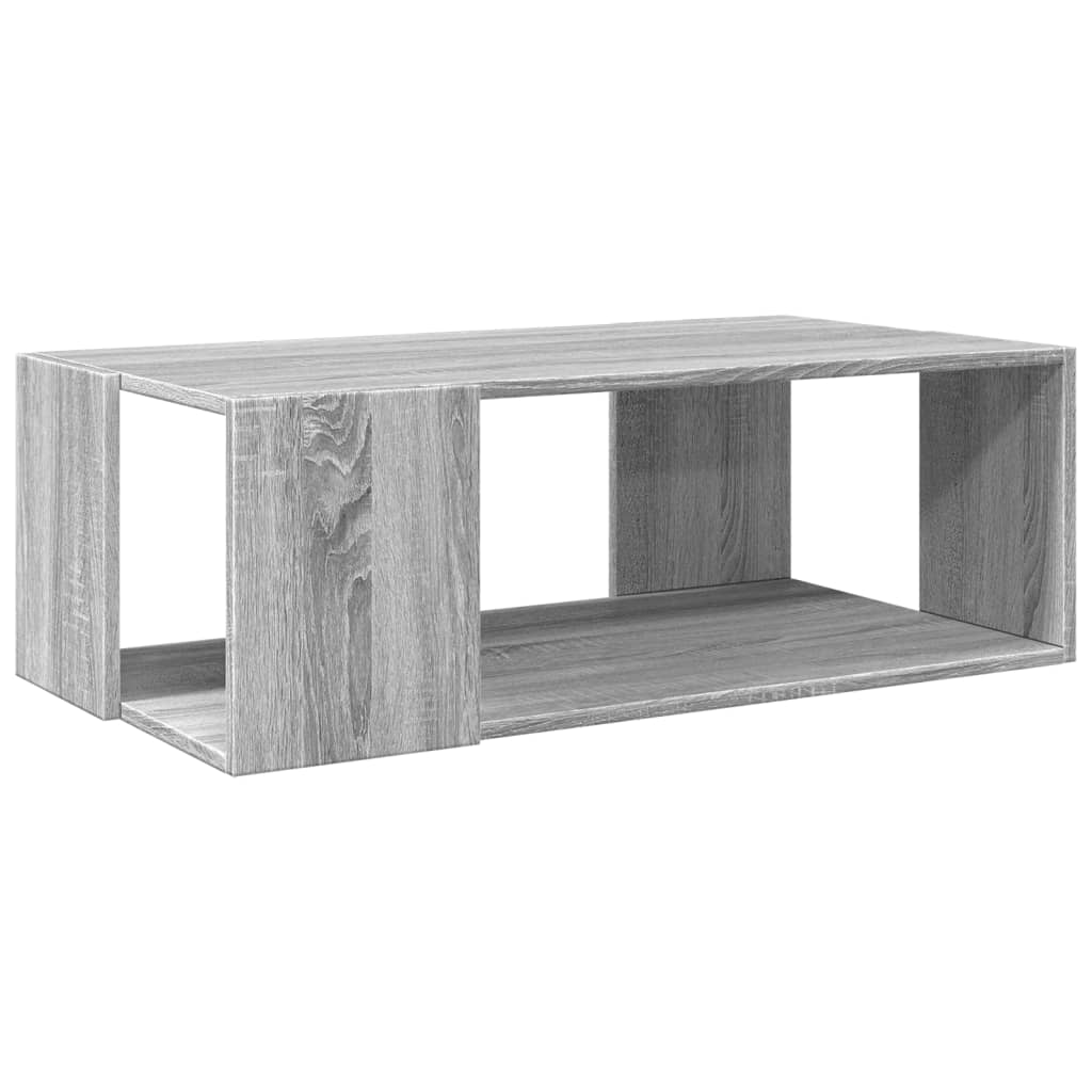 Table basse sonoma gris 89,5x48x30 cm bois d'ingénierie