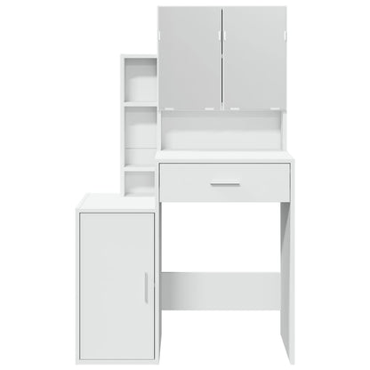 Coiffeuse avec armoire blanc 80x35x132 cm