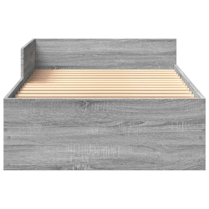 Cadre de lit sans matelas sonoma gris 90x200 cm