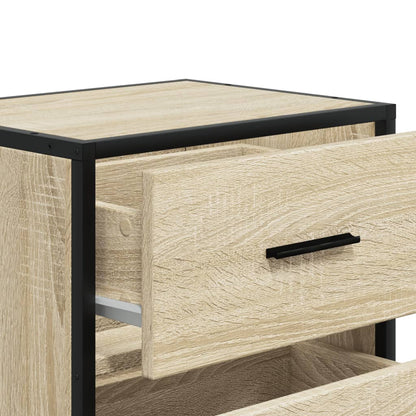 Table de chevet chêne sonoma 40x31x50 cm bois d’ingénierie