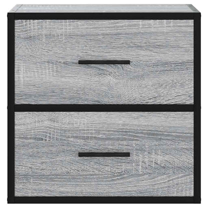 Table de chevet murale sonoma gris 40x31x39,5 cm