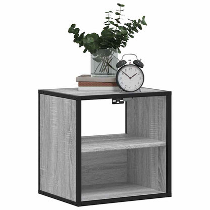 Table de chevet murale sonoma gris 40x31x39,5 cm