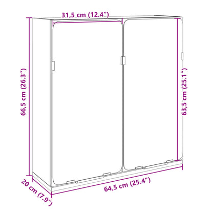 Armoire de salle de bain à miroir chêne sonoma bois ingénierie