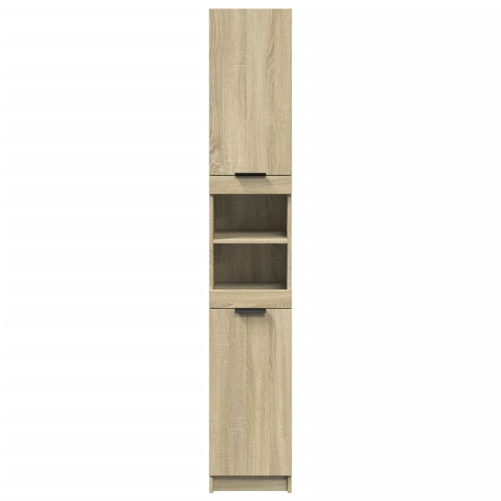 Armoire salle de bain chêne sonoma 32x34x188,5 cm