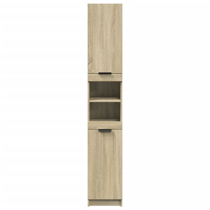 Armoire salle de bain chêne sonoma 32x34x188,5 cm