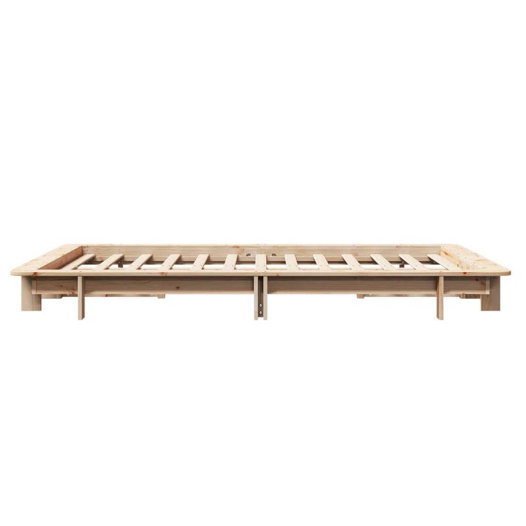 Cadre de lit sans matelas 150x200 cm bois de pin massif