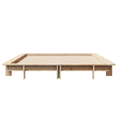 Cadre de lit sans matelas 120x200 cm bois de pin massif