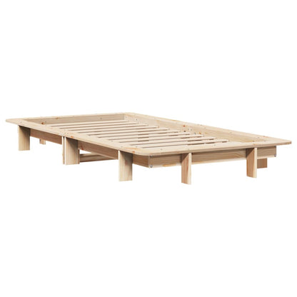 Cadre de lit sans matelas 90x200 cm bois de pin massif