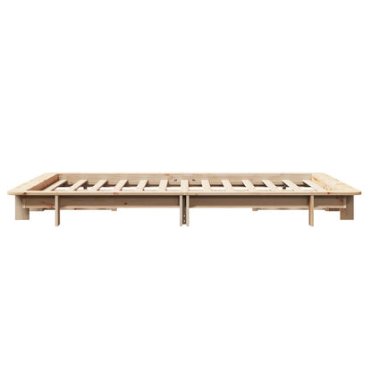 Cadre de lit sans matelas 120x190 cm bois de pin massif