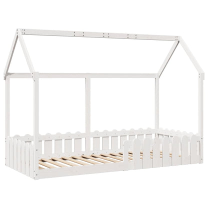 Cadre de lit d'enfants forme de maison sans matelas 90x200 cm