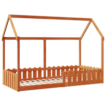 Cadre de lit d'enfants forme de maison sans matelas 90x200 cm