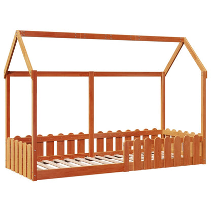 Cadre de lit d'enfants forme de maison sans matelas 80x200 cm