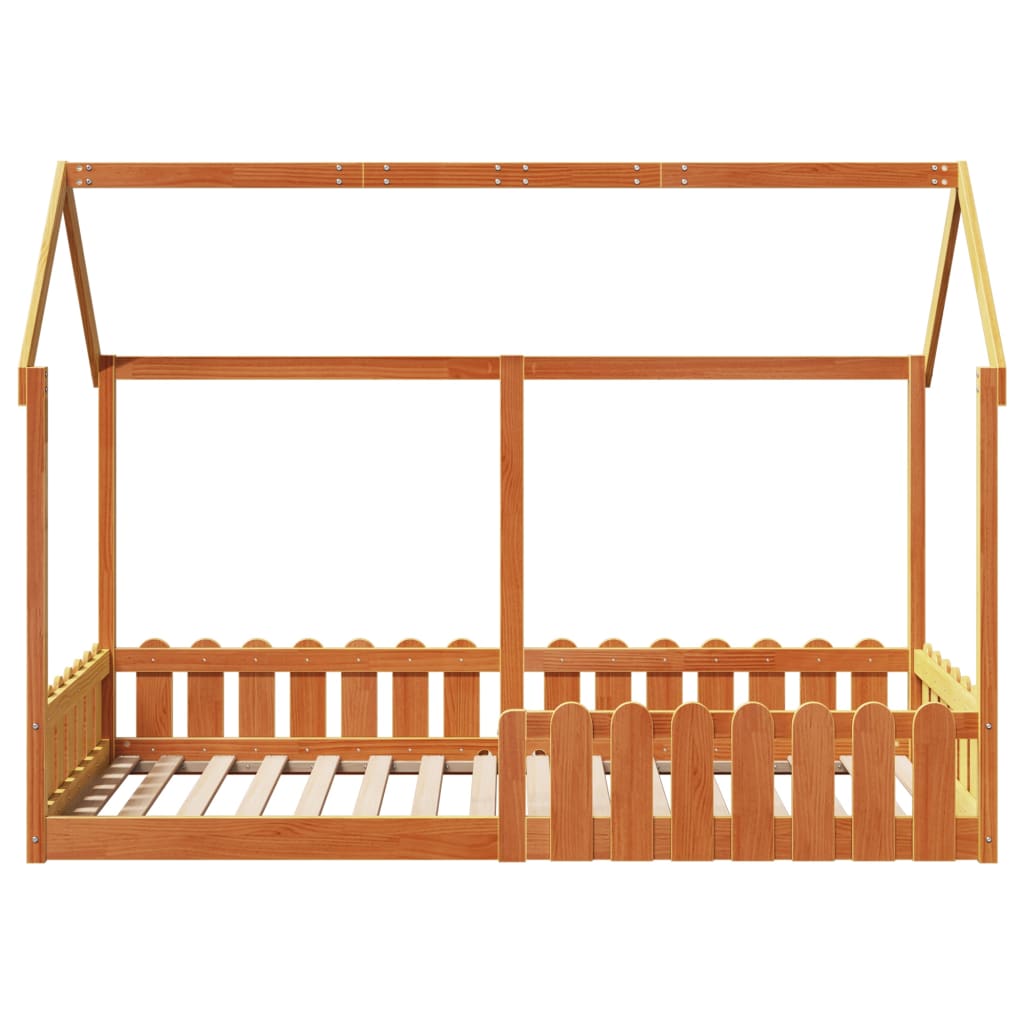 Cadre de lit d'enfants forme de maison sans matelas 90x190 cm