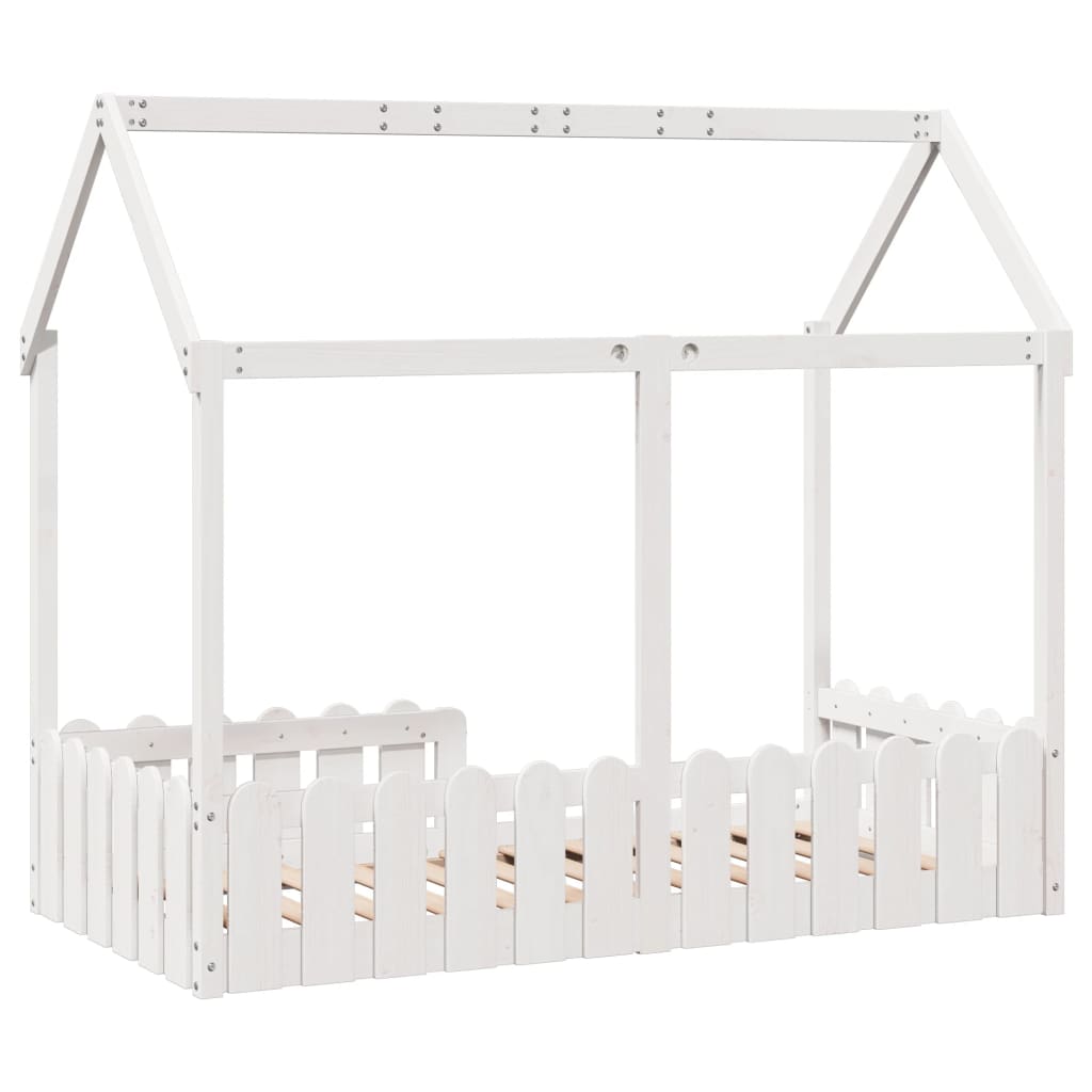 Cadre de lit d'enfants forme de maison sans matelas 80x160 cm