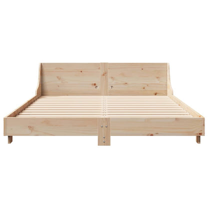 Cadre de lit sans matelas 150x200 cm bois de pin massif