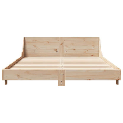 Cadre de lit sans matelas 140x200 cm bois massif de pin