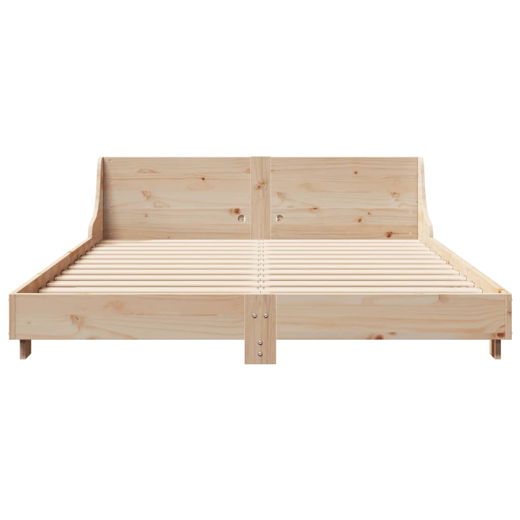 Cadre de lit sans matelas 120x200 cm bois de pin massif