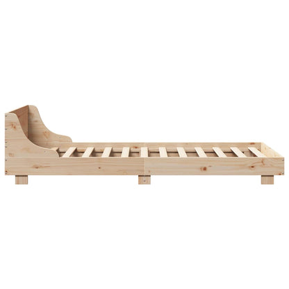 Cadre de lit sans matelas 90x200 cm bois de pin massif