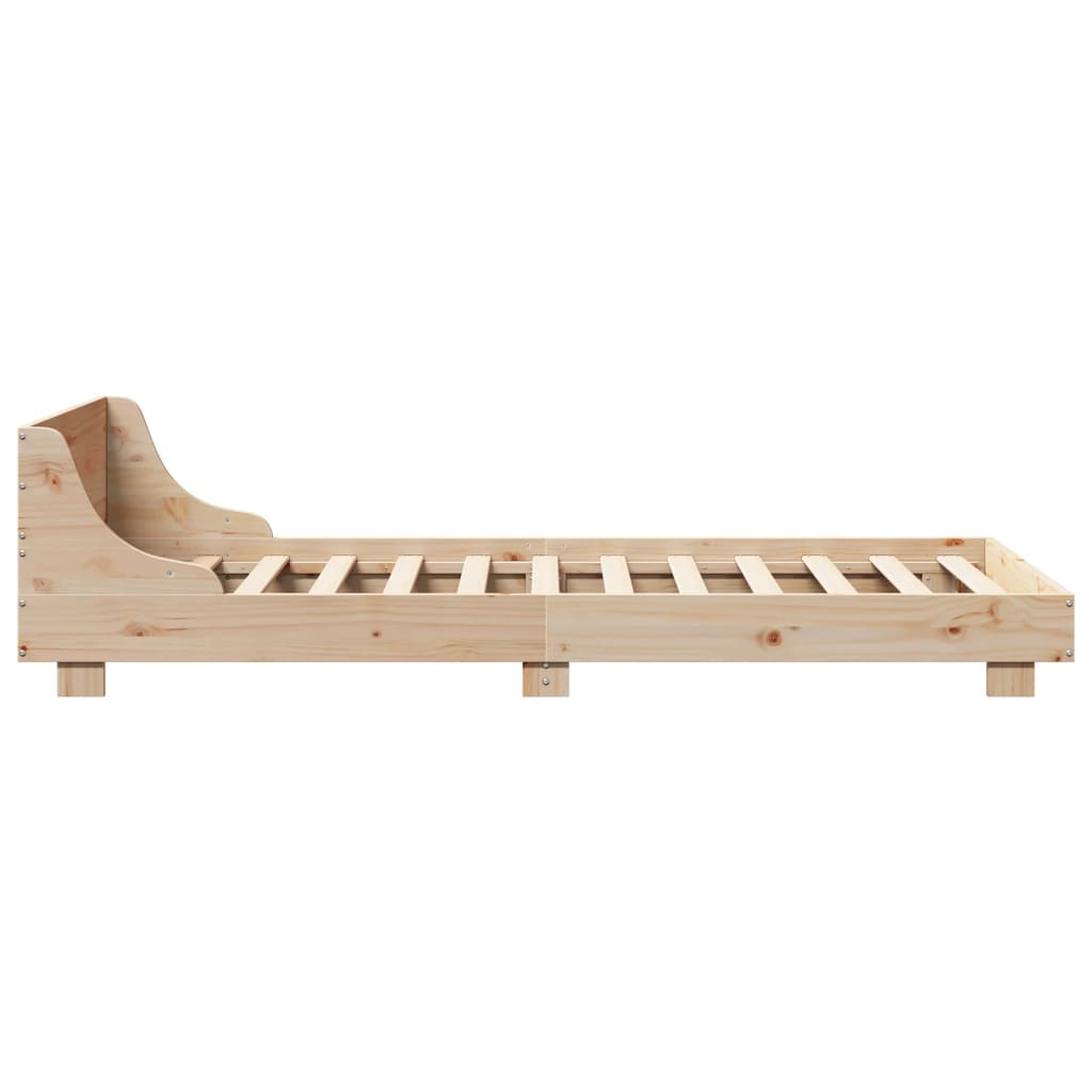 Cadre de lit sans matelas 90x190 cm bois de pin massif