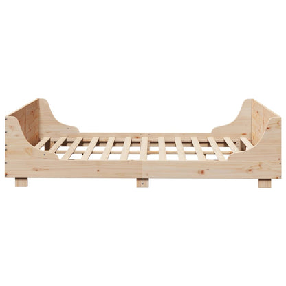 Cadre de lit sans matelas 120x200 cm bois de pin massif