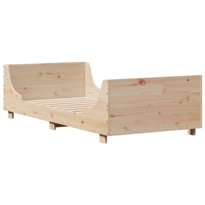 Cadre de lit sans matelas 100x200 cm bois massif de pin