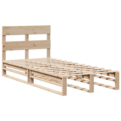 Cadre de lit sans matelas 90x200 cm bois de pin massif