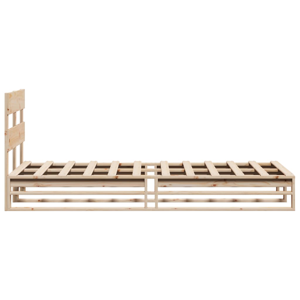 Cadre de lit sans matelas 90x200 cm bois de pin massif