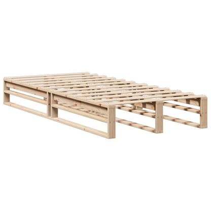 Cadre de lit sans matelas 75x190 cm bois de pin massif