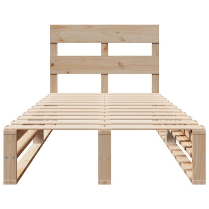 Cadre de lit sans matelas 90x190 cm bois de pin massif