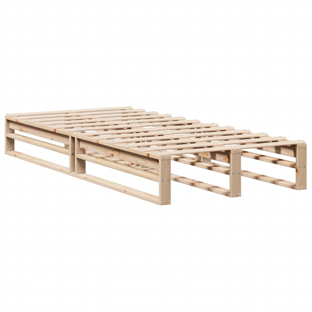 Cadre de lit sans matelas 90x190 cm bois de pin massif