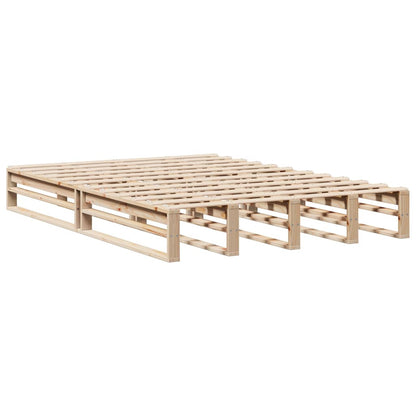 Cadre de lit sans matelas 160x200 cm bois massif de pin