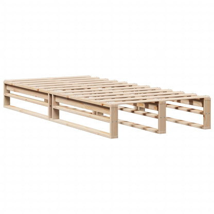 Cadre de lit sans matelas 75x190 cm bois de pin massif