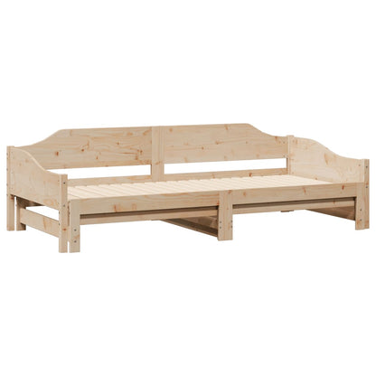 Lit de jour et lit gigogne sans matelas 80x200 cm bois massif