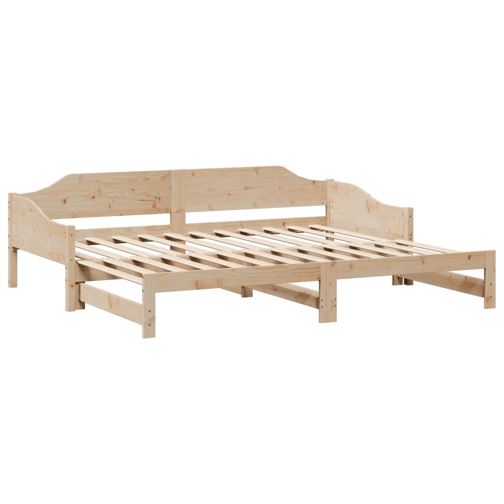 Lit de jour et lit gigogne sans matelas 80x200 cm bois massif