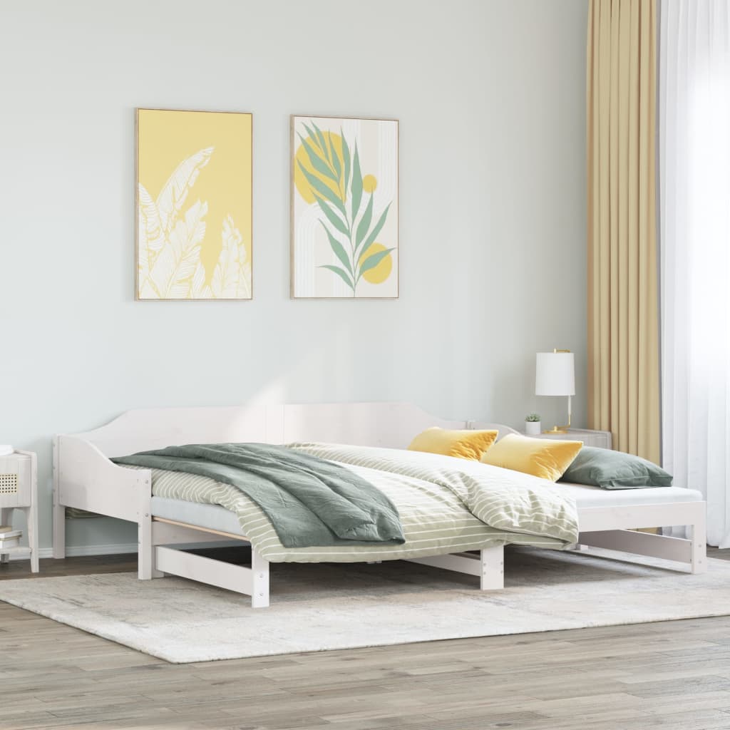 Lit de jour et lit gigogne sans matelas 80x200 cm bois massif