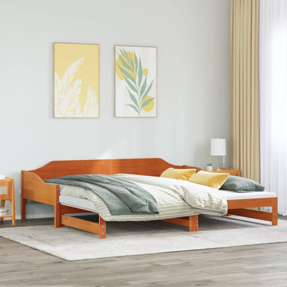 Lit de jour et lit gigogne sans matelas 80x200 cm bois massif